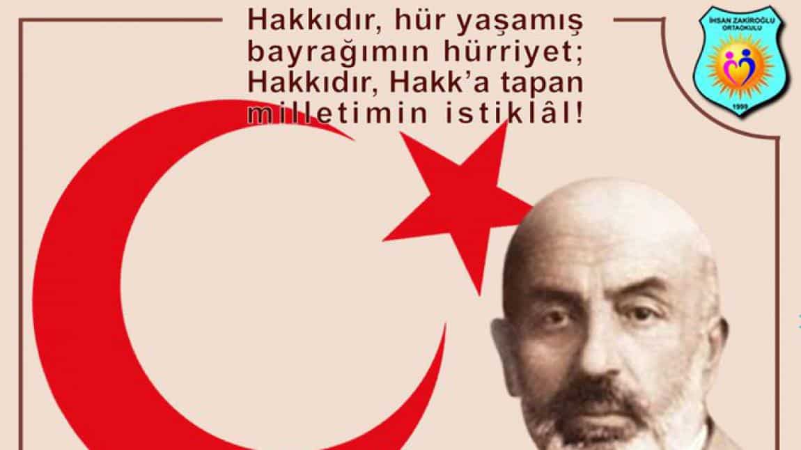 İstiklal Marşı'mızın Kabulünün 101. Yılını Kutluyoruz